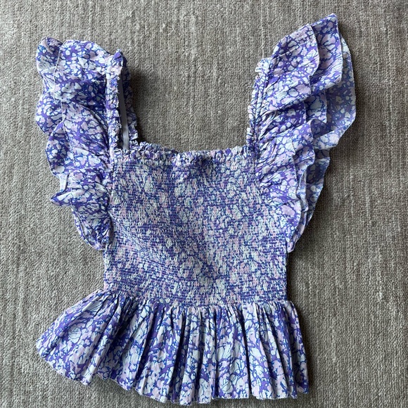 Love the Label: smocked ruffle square neck top - Picture 6 of 9